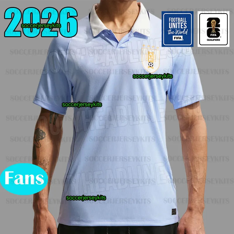 Uruguay jersey 2026 world cup football shirts player long sleeve 2025 national t - SitterJersey.com