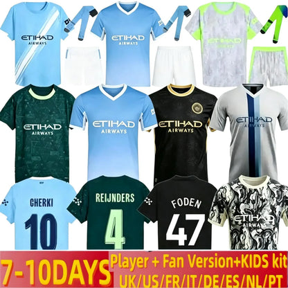 25 26 27 HAALAND MAN CITY soccer jerseys FODEN MARMOUSH DOKU MARMOUSH KOVACIC GV - SitterJersey.com