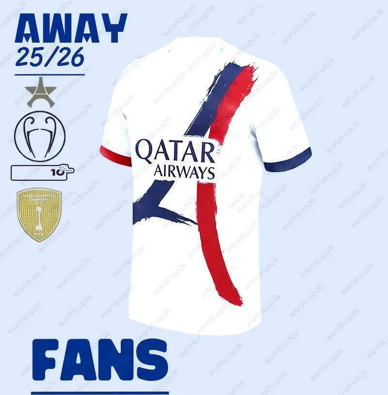 25/26 Season 1:1 Soccer Football Jersey Outdoor Sports Shirt Dembele Doue Kvarat - SitterJersey.com