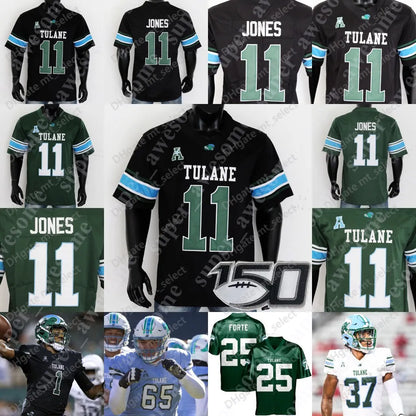 #28 GREEN Men's Comfy V-Neck Football Jerseys Mesh Embroidery For Training And C - SitterJersey.com