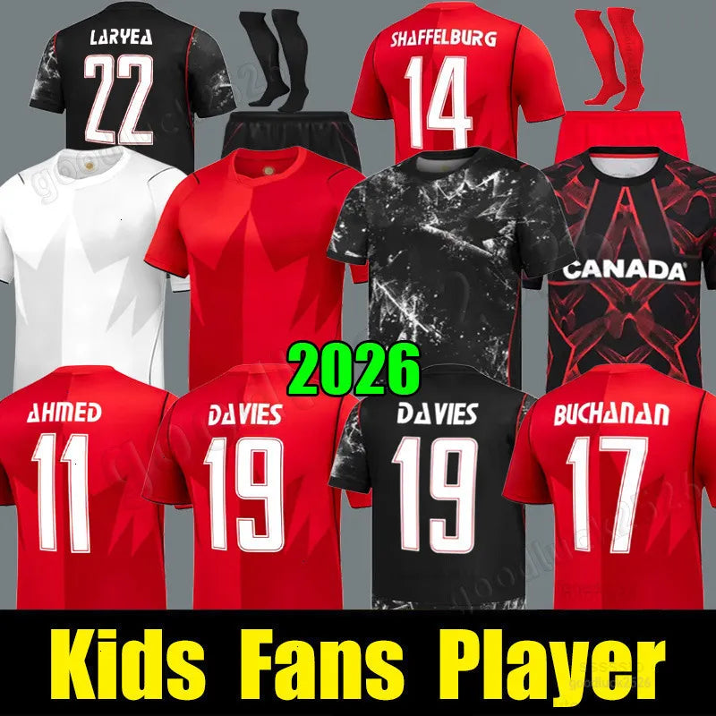 2026 New World Cup Canada Soccer Jerseys National Team 26 27 DAVIES JDAVID LARIN - SitterJersey.com