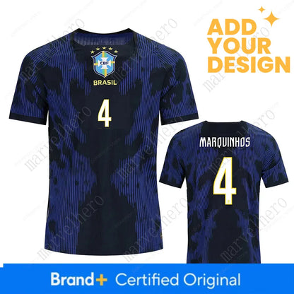 Brazil Away Jersey Gabriel Magalhaes NO 3 World Cup 2026 Soccer Shirt Brazilian  - SitterJersey.com