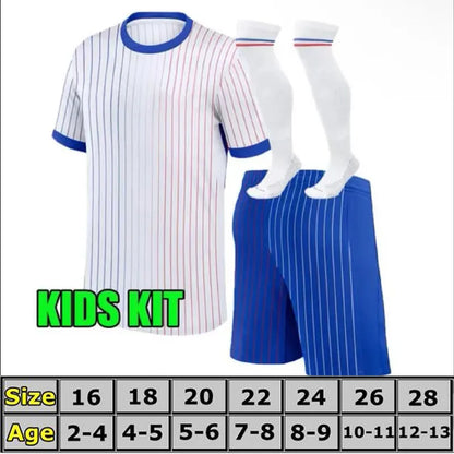 France Football Jersey 2026 France Jersey World Cup 2026 French Soccer Jerseys MBAPPE DEMBELE EKITIKE Olise Kids National Team Retro Football Tops Shirt Maillot De Foot ZIDANE HENRY - SitterJersey.com