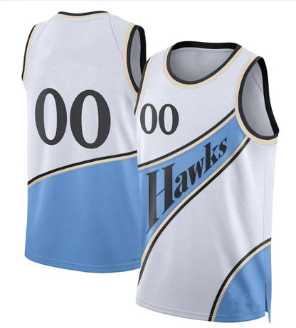 Atlan Hawk Basketball Jerseys Jalen Johnson Alexander Walker Zaccharie Risacher  - SitterJersey.com
