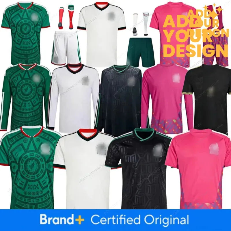 2026 Green Mexico jersey World Cup Home away Kit soccer jerseys A VEGA S GIMENEZ - SitterJersey.com