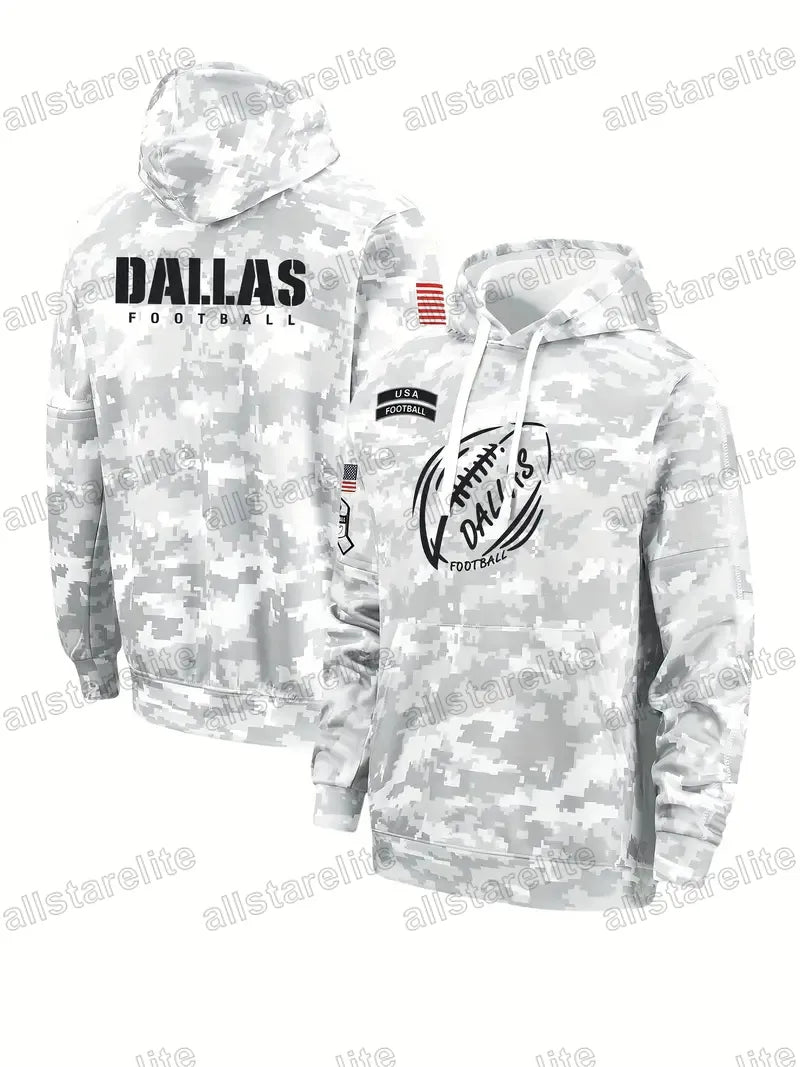 Custom Salute To Service Pullover Football Hoodie Jersey individuation Stitch Ca - SitterJersey.com