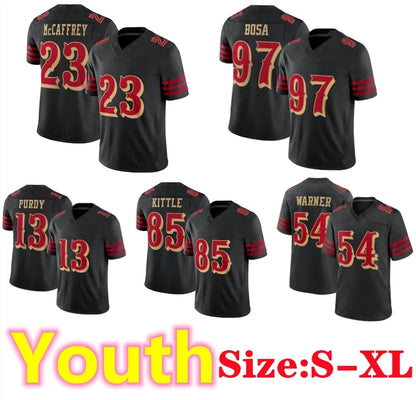 San Franciscocity 49erss Jesrey Mike Evans Christian McCaffrey Brock Purdy Footb - SitterJersey.com