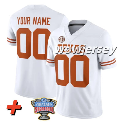 2026 Texas Longhorns Arch Manning Football Jersey Derrek Cooper Ryan Wingo Trevo - SitterJersey.com