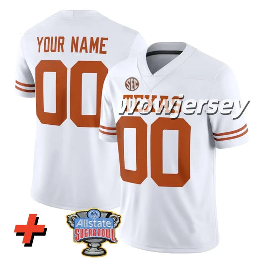 2026 Texas Longhorns Arch Manning Football Jersey Derrek Cooper Ryan Wingo Trevo - SitterJersey.com