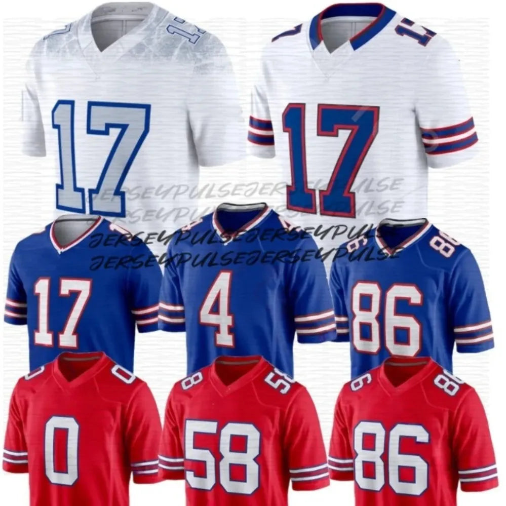 Josh Allen James Cook III Khalil Shakir Keon Coleman Joshua Palmer Dawson Knox C - SitterJersey.com