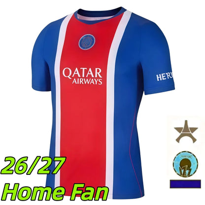 Psges jersey 26 27 maillot psges O.DEMBELE KVARATSKHELIA EMERY RAMOS HAKIMI N.ME - SitterJersey.com