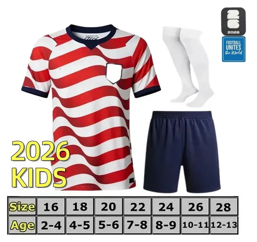 USAS United Soccer Jerseys 2026 PULISIC MCKENNIE REYNA ADAMS BALOGUN ROBINSON TI - SitterJersey.com