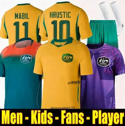 2026 Australia World Cup Soccer Jerseys national team 26 27 KENNEDY CATLEY HRUST - SitterJersey.com