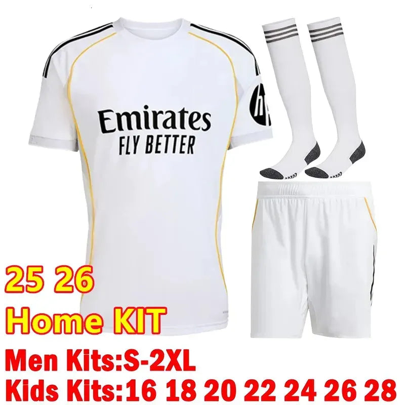 25 26 27 MBAPPE BELLINGHAM VINI JR soccer jerseys HUIJSEN valverde CARVAJAL 2026 - SitterJersey.com