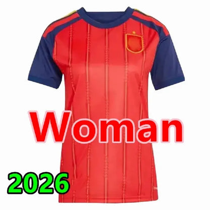 World Cup Spain Soccer Jersey 2026 Spain World Cup LAMINE YAMAL Soccer Jerseys WILLIAMS JR MORATA FABIAN JOSELU OLMO Spanish Espana 26 27 Football Shirt RODRIGO PEDRI CARVAJAL Kids Kit - SitterJersey.com