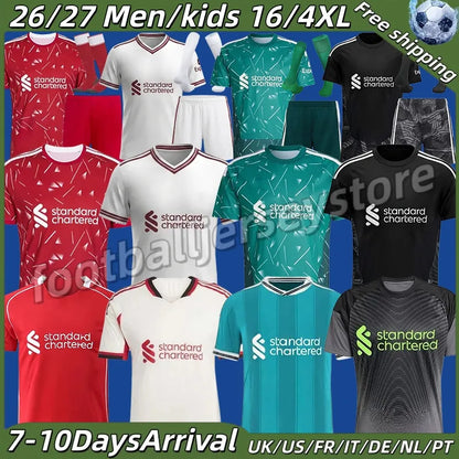 liverpooll 25 26 27The Reds Mohamed ISAK WIRTZ MAC ALLISTER Home Away men Soccer - SitterJersey.com