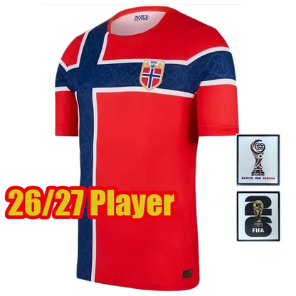 26 27 world cup Norway soccer jersey 2026 2027 HAALAND odegaard Sorloth Berge Me - SitterJersey.com