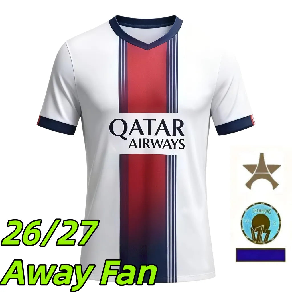Psges jersey 26 27 maillot psges O.DEMBELE KVARATSKHELIA EMERY RAMOS HAKIMI N.ME - SitterJersey.com