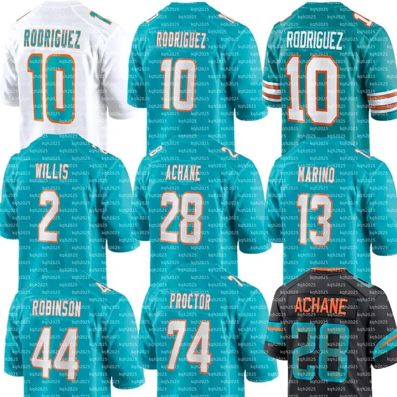 Jacob Rodriguez Chris Johnson De'Von Achane Dan Marino Malik Willis Chop Robinso - SitterJersey.com