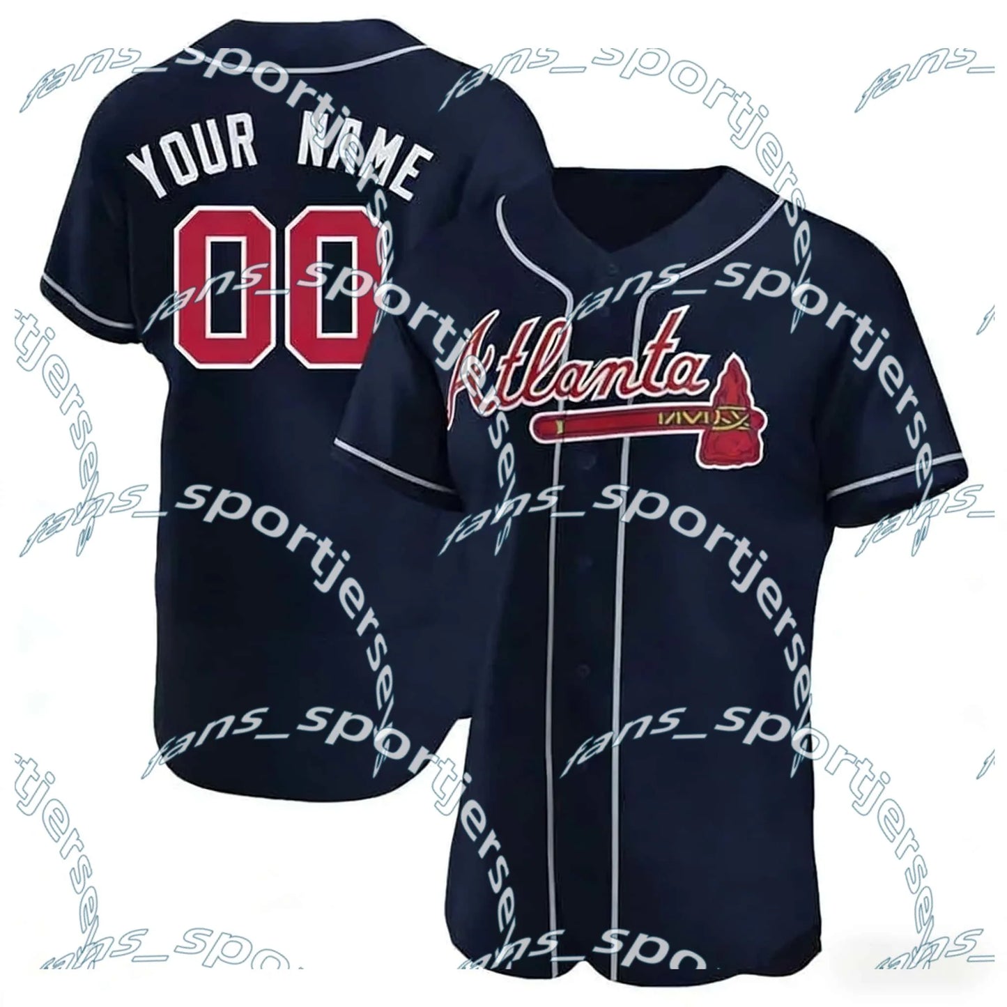 AtlantaBraves USA 250 Fourth of July Stadium Jersey Ronald Acuna Jr. Austin Rile - SitterJersey.com