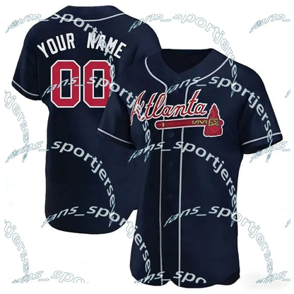 AtlantaBraves USA 250 Fourth of July Stadium Jersey Ronald Acuna Jr. Austin Rile - SitterJersey.com