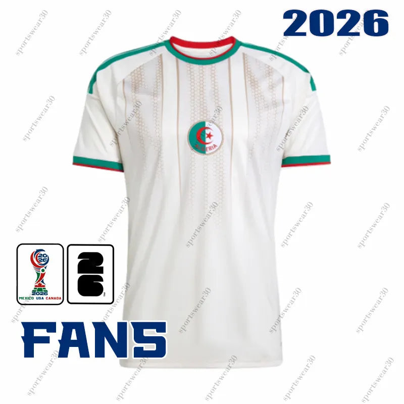 Algeria worldcup 2026 Maza Ait-Nouri Gouiri Amoura Hadj Moussa Soccer Jerseys Bo - SitterJersey.com