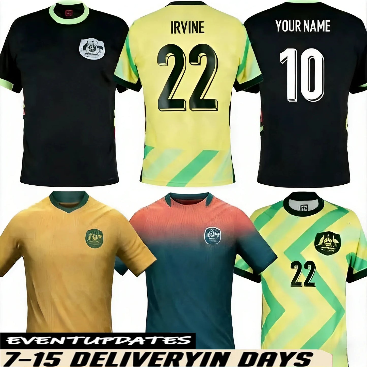 2026 Australia World Cup Soccer Jerseys national team 26 27 KENNEDY CATLEY HRUST - SitterJersey.com