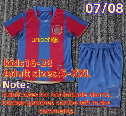 retro Barcelona jersey kids 92 95 98 99 03 04 15 16 17 RONALDINHO RIVALDO maillo - SitterJersey.com