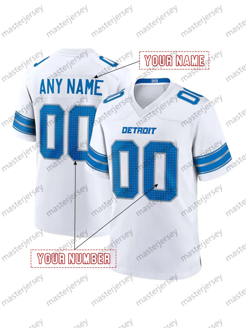 26 Gibbs Football Jersey St. Brown Goff Hooker Jackson Montgomery Mens Women You - SitterJersey.com