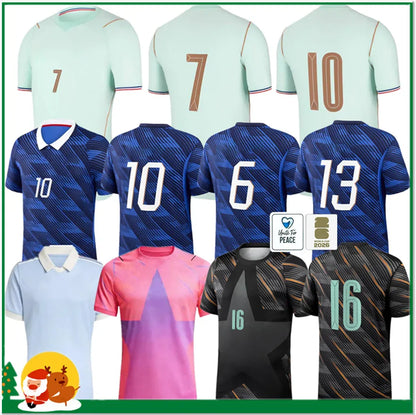 2026 maillot French Soccer Jerseys MBAPPE CHERKI OLISE DOUE Saliba kit Dembele 2 - SitterJersey.com