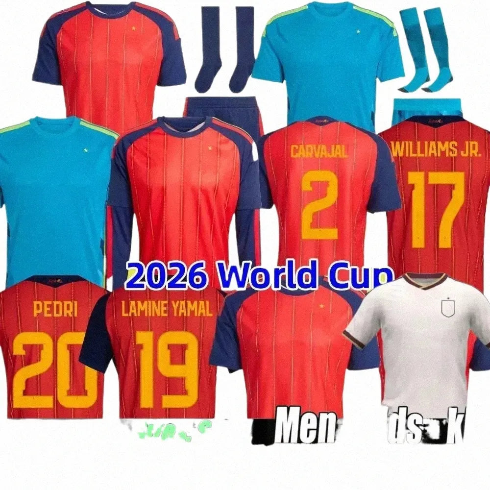 PEDRI 2026 Spain Soccer Jerseys LAMINE YAMALEspana Camiseta de futbol CUCURELLA  - SitterJersey.com