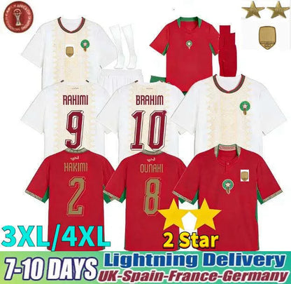 Morocco Jersey 2026 Morocco Jersey World Cup 2026 Maillot Maroc Soccer Jerseys National Team HAKIMI BRAHIM OUNAHI SAISS ZIYECH Y.EN NESYRI 26 27 Special Football Shirts Tops Kids Kits - SitterJersey.com