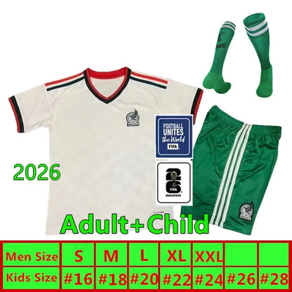 2026 Green Mexico jersey World Cup Home away Kit soccer jerseys A VEGA S GIMENEZ - SitterJersey.com