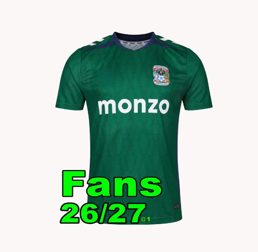 Coventry City 26 27 Soccer Jerseys VAN EWIJK Home AWAY THIRD Sheaf Gyokeres Godd - SitterJersey.com