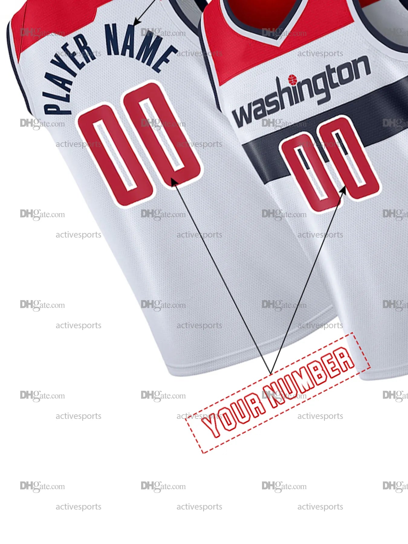 Custom 4 AJ Dybantsa Basketball Jerseys Trae Young Anthony Davis Alex Sarr Bub C - SitterJersey.com