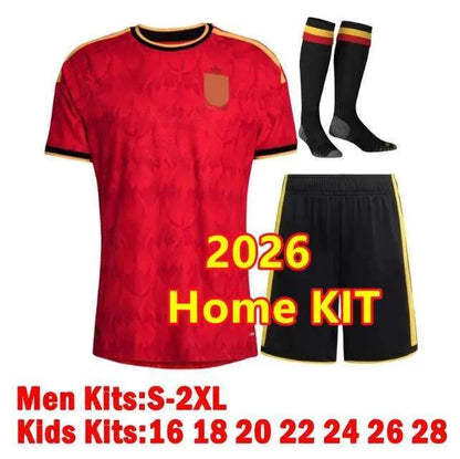 Belgium Jersey 2026 World Cup Soccer Jerseys DE BRUYNE R. LUKAKU E. HAZARD MERTE - SitterJersey.com