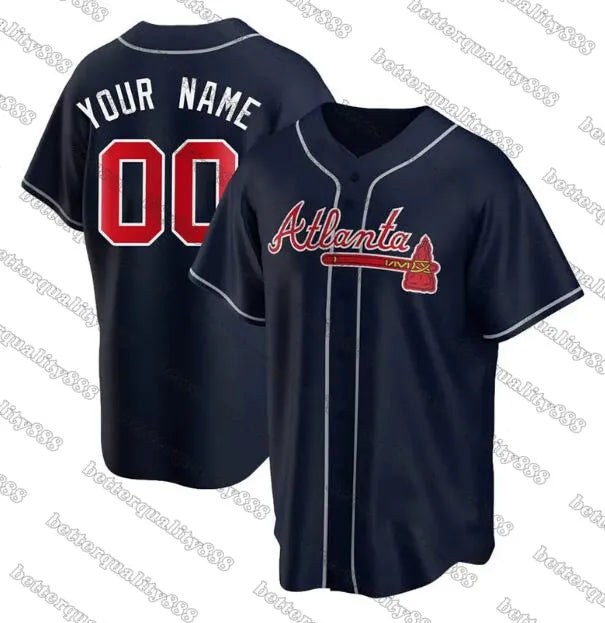All-Star USA250 250th Ronald Acuna Jr. Braves Baseball Jersey 1 Ozzie Albies Spe - SitterJersey.com