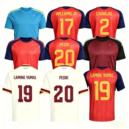 2026 Spain LAMINE YAMAL Soccer Jerseys 2026 Home WILLIAMS JR MORATA FABIAN JOSEL - SitterJersey.com