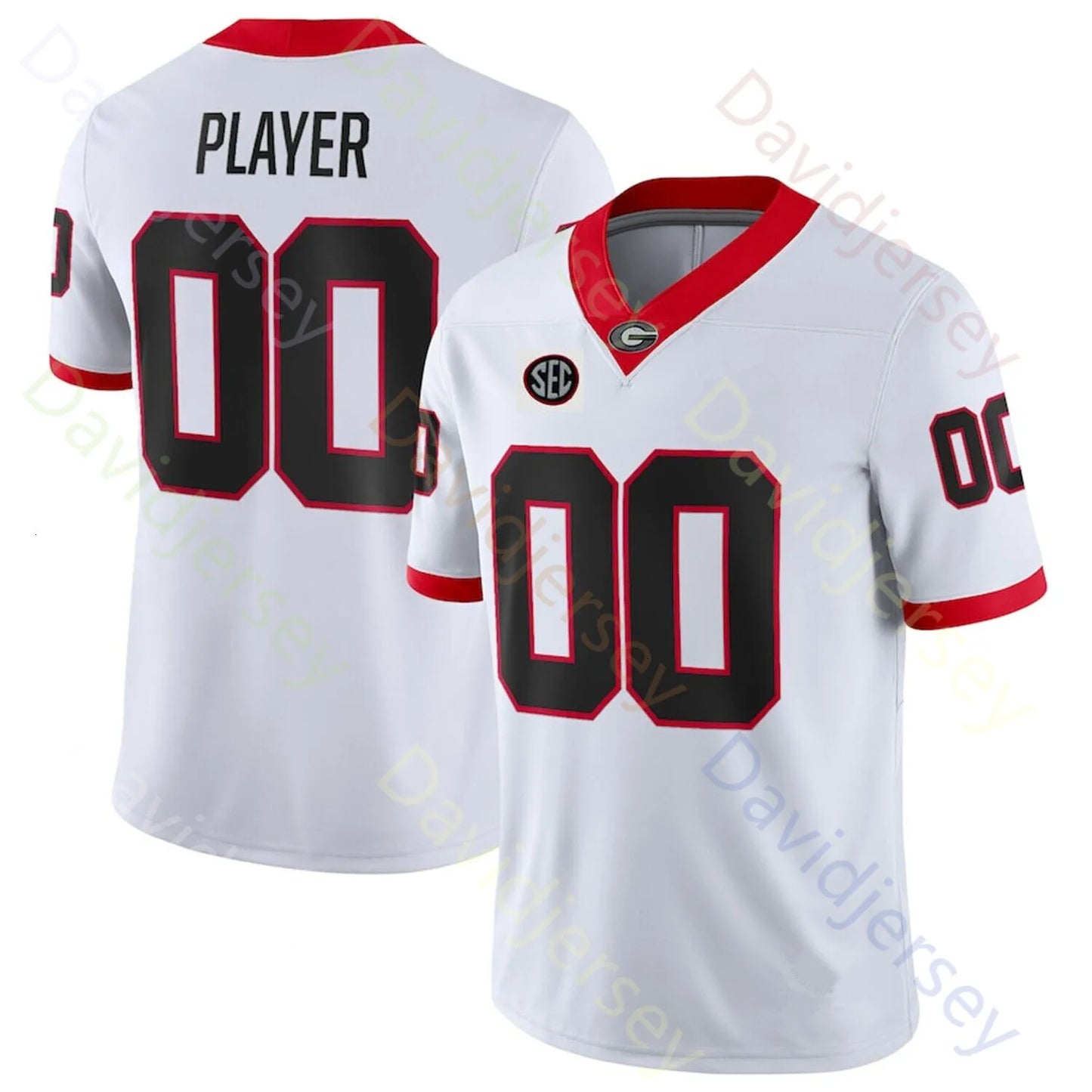 Georgia Bulldog Football Jersey College Gunner Stockton Zachariah Branch Kaiden  - SitterJersey.com