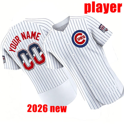 USA 250 Fourth of July Baseball Jerseys Chicagos Cubs jersey 150th Anniversary 7 - SitterJersey.com