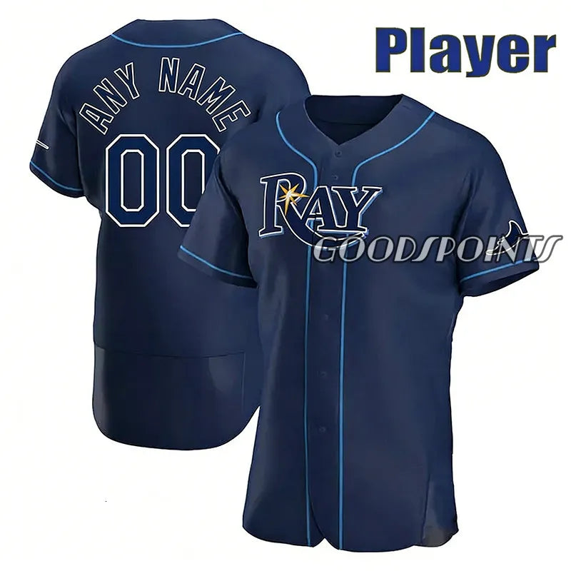 Tampa BayS rays jersey Yandy Diaz Junior Caminero Cedric Mullins Lux Ryan Pepiot - SitterJersey.com