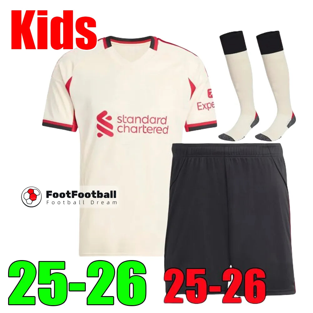 2026 ISAK EKITIKE WIRTZ DIOGO J. KERKEZ FRIMPONG M.SALAH liverpool 26 27 FC Foot - SitterJersey.com