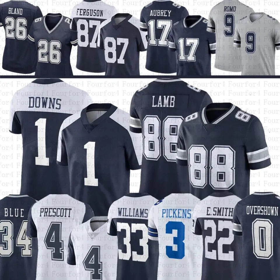 CeeDee Lamb George Pickens Dak Prescott Football Jersey Brandon AubreyEmmitt Smi - SitterJersey.com