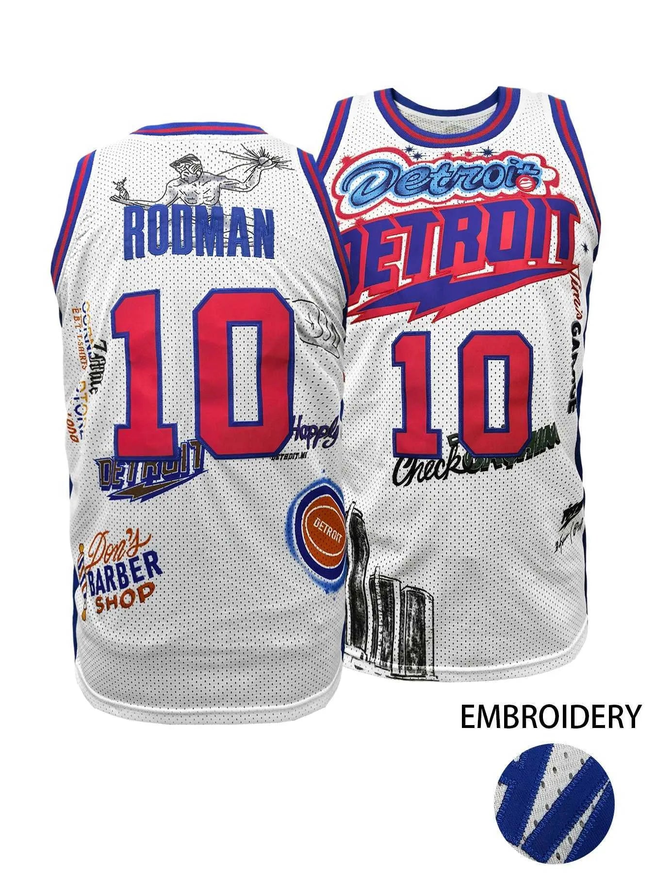 Men's Breathable #7 V-Neck Embroidered Basketball Jersey , Stretchy Polyester Ta - SitterJersey.com