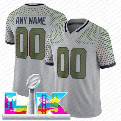 Sam Darnold Jaxon Smith-Njigba Football Jersey Cooper Kupp Jalen Milroe AJ Barne - SitterJersey.com