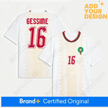 Morocco Away Jersey Achraf Hakimi NO 2 Shirt World Cup 2026 Moroccans National T - SitterJersey.com
