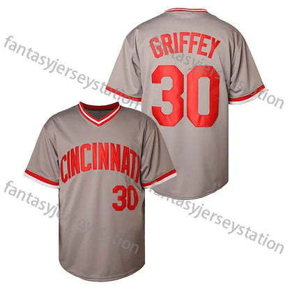 Men's #5 Embroidered Baseball Bench Jersey - V-Neck, Short Sleeve, Polyester Spo - SitterJersey.com