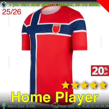 2026 Norway HAALAND 2026 World Cup soccer jerseys SORLOTH NUSA AASGAARD HORN MYH - SitterJersey.com