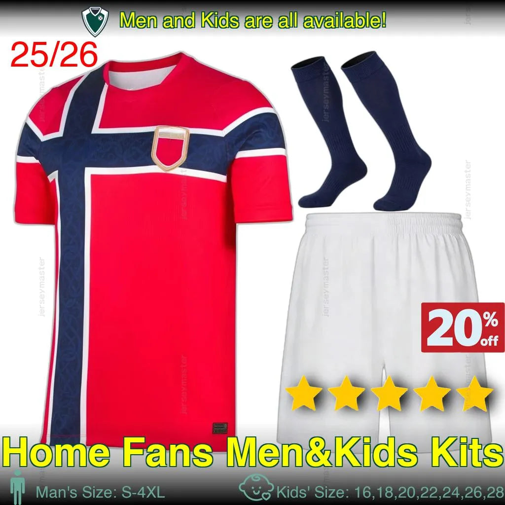 2026 Norway HAALAND 2026 World Cup soccer jerseys SORLOTH NUSA AASGAARD HORN MYH - SitterJersey.com