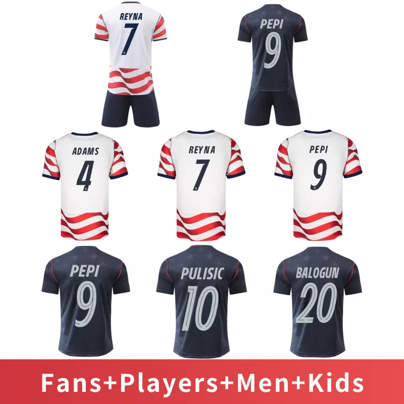 usa jersey 2026 worldcup Usa Soccerjersey 2026 World Cup PULISIC BALOGUN Footbal - SitterJersey.com